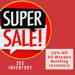 Super Sale on Wooden Buildings