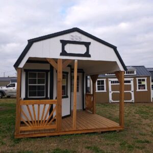12 X 28 Deluxe Playhouse Lofted Barn Front Image