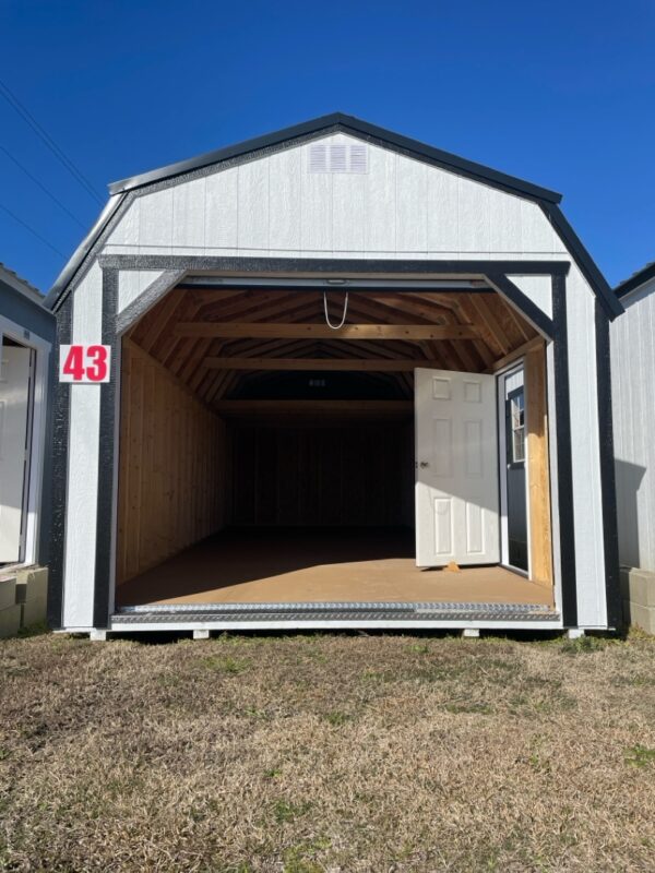 Princeton #43: 12 X 28 Lofted Barn Garage Front Image