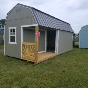 10 X 20 Side Porch Lofted Barn Front Image